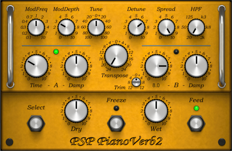 PSP PianoVerb2 a creative resonant reverb plug-in.