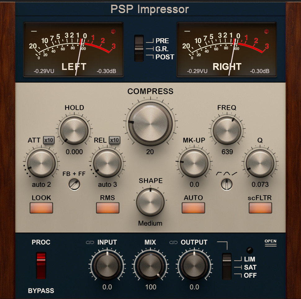 hat Sammentræf firkant PSPaudioware high quality audio effect & processor plug-ins.