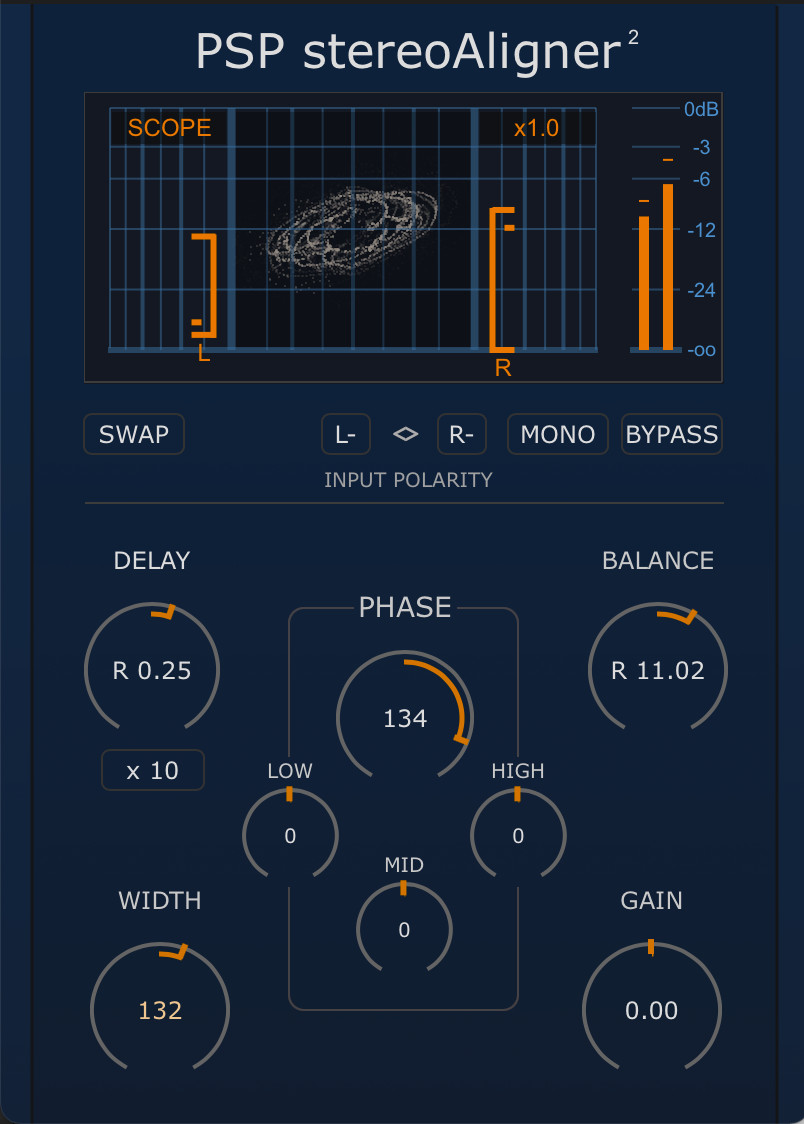 PSP stereoAligner2 precision tool for correcting time, phase and balance issues.